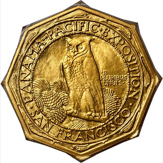 1915-S Panama-Pacific Exposition $50 Octagonal reverse