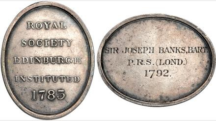 Royal Society medal Joseph Banks
