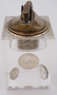 Coins in Lucite lighter2
