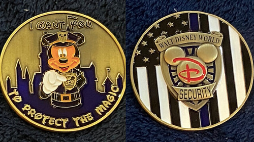 Disney Security unofficial challenge coins