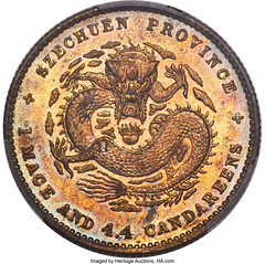 Szechuan. Kuang-hsü brass Specimen Ferracute Pattern 20 Cents ND 1896_1897 SP62 PCGS_Heritage_Auctions_1