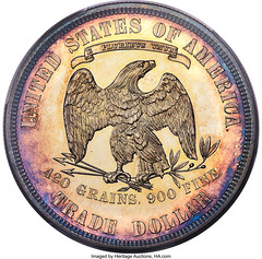 1885 Trade dollar reverse - Simpson