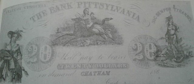 Bank of Pittsylvania, VA $20 Note