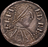 Alfred the Great portrait Penny with Londinia monogram obverse