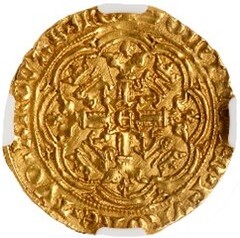 Half Noble of King Edward III reverse
