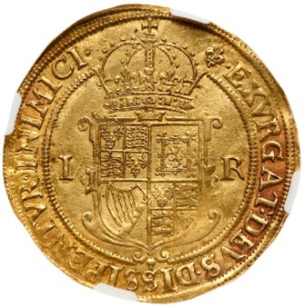 Sovereign of King James reverse