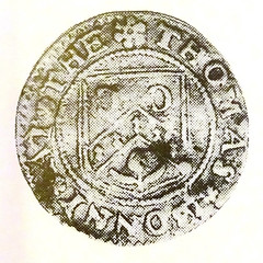 1667 Thomas Bonny Bedlam Halfe Penny obverse