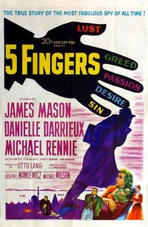 5 fingers movie poster
