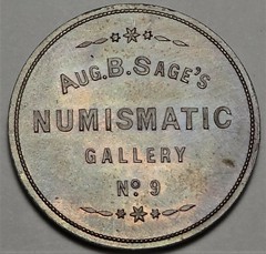 Robert J. Dodge Sage's Numismatic Gallery medal reverse