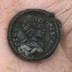 Roman coin near Braintree in Essex