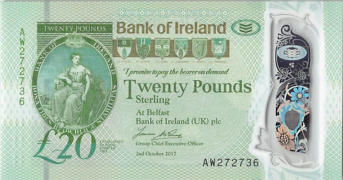 Bank of Ireland 2017 20 Pounds