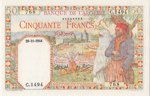 Algeria 1944 50 Francs