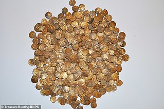Celtic gold coin pile
