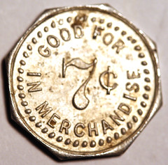 Richmond VA 7 centy token obverse