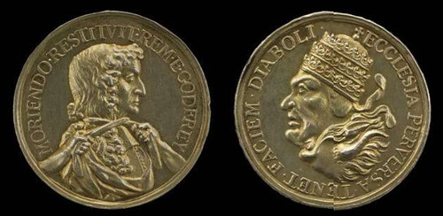 Satirical Reformation medal