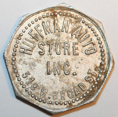 Richmond VA 7 centy token reverse