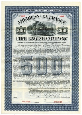 American-La France Fire Engine Company bond