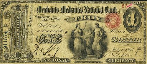 Troy, NY - $1 Original Fr. 380 The Merchants & Mechanics National Bank Ch. # 904 PMG Fine 12_Heritage_Auctions_1