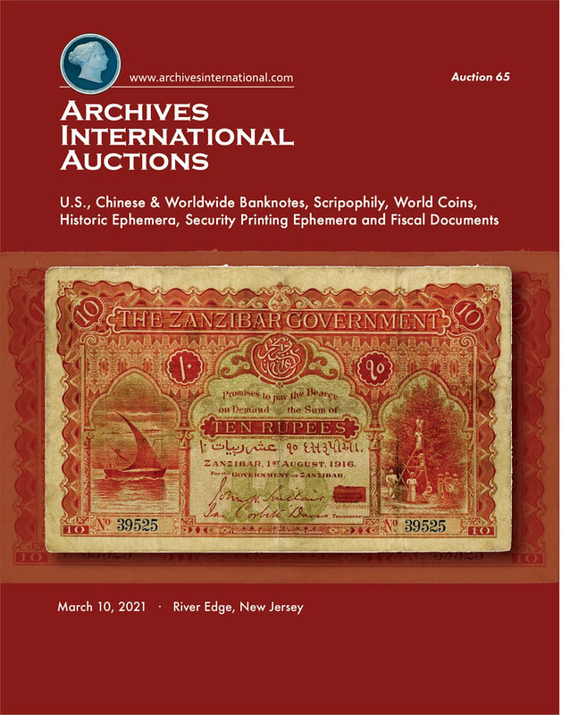 Archives International Sale 65 cover front