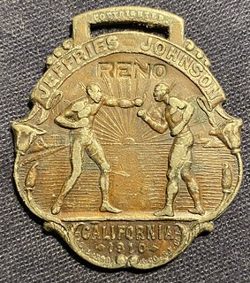 1910 Jeffries-Johnson boxing medal