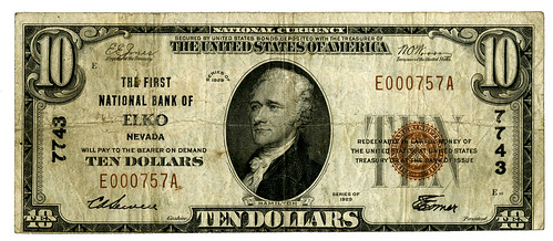 Archives International sale 65 Lot 620. Elko, NV. First National Bank of Elko.
