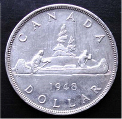 1948 Canada silver dollar