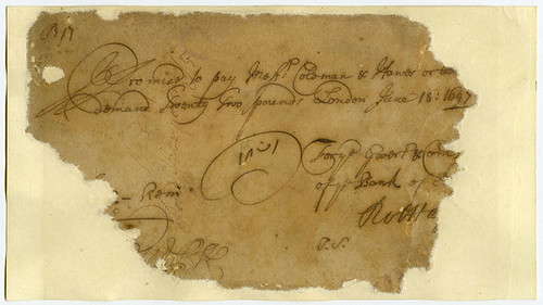 1697Bank of England note