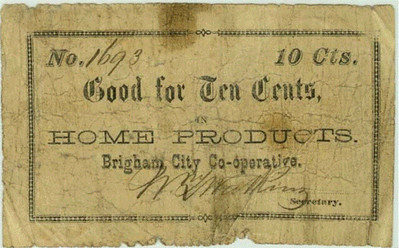 Brigham City Coop Note $0.10