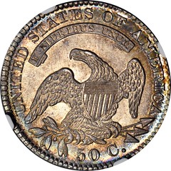 1829 Bust Half reverse