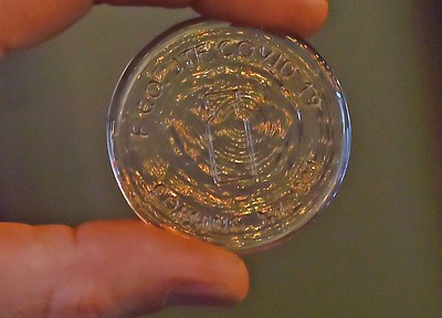 Corning glass COVID-19 challenge coin