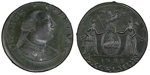 1787 New York George Clinton coin
