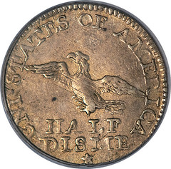 1792 Half Disme reverse
