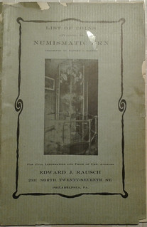 Edward Rausch's Numismatic Urn catalog