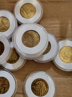Intercepted fake gold coins