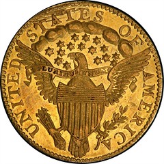 1796 Capped Bust Right Quarter Eagle reverse