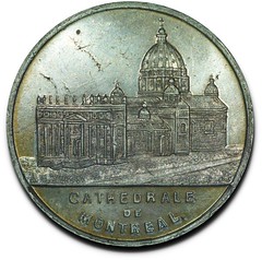 1886 Montreal Cathedral Medal obverse