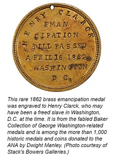 Henry Clarck emancipation medal
