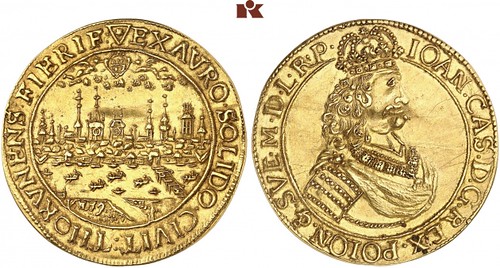 1659 Poland Johann Kasimirs 3 Ducats