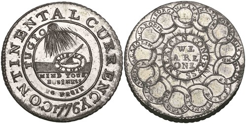 2.Continental Currency 1 dollar, 1776, MortonAndEden