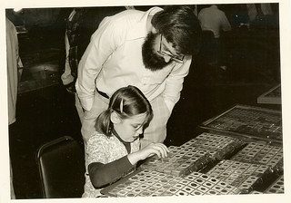Fred Reed and daughter Becky at coin show