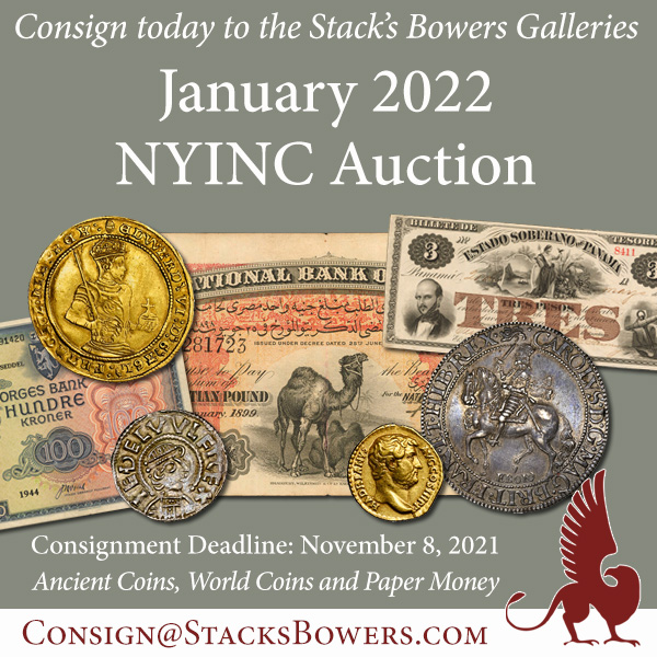 Stacks-Bowers E-Sylum ad 2021-10-10 NYINC
