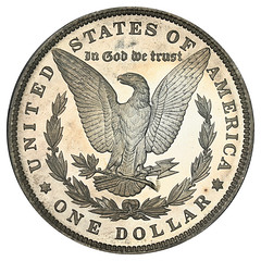 1899 Proof Morgan Dollar reverse