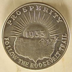 1933 Roosevelt Lucky Tillicum token reverse