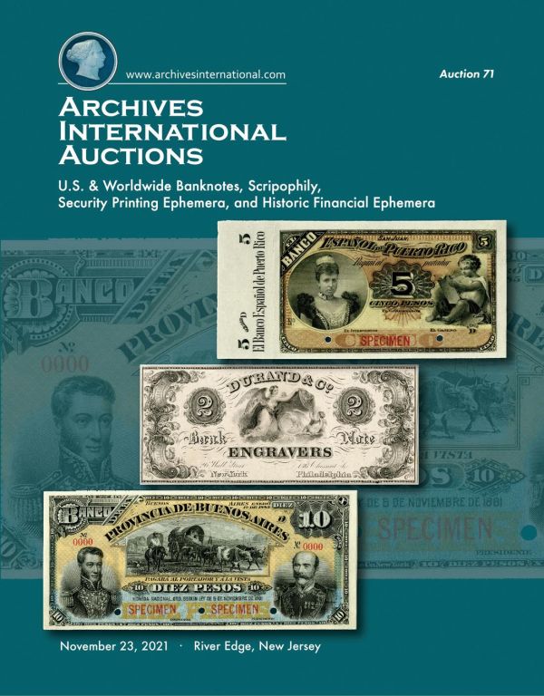 Archives International Sale 71 cover front