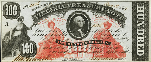 1861 Commonwealth of Virginia $100