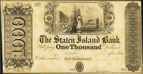 Staten Island Bank $1,000 Note