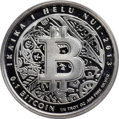 2013 Silver Lealana 0.1 Bitcoin reverse