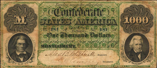 Confederate $1000 Montgomery Note