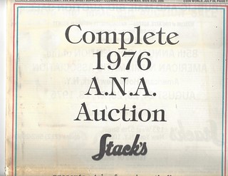 1976 Stack's ANA Auction