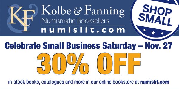 Kolbe-Fanning E-Sylum ad 2021-11-21 Small Business Sale